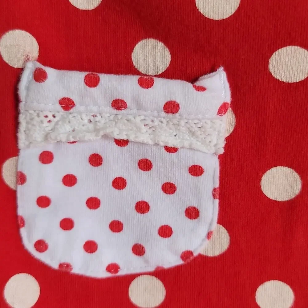 DISNEY Minnie Mouse One Piece Walt Disney World Polka Dot Size 24M Red